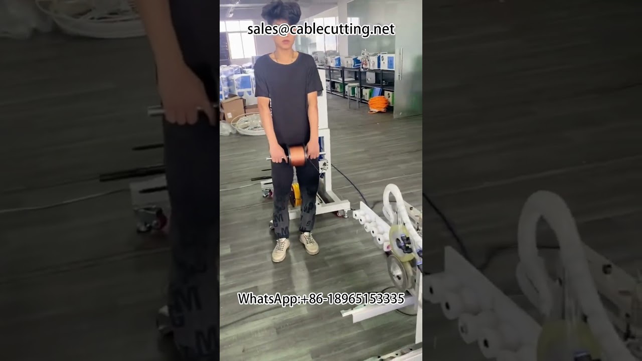 เครื่องพันลวดทองแดงถักอัตโนมัติ | เครื่องจักรแปรรูปสายไฟและเคเบิลคุณภาพสูง #เครื่องพันลวด #ลวดทองแดง #แปรรูปสายไฟ