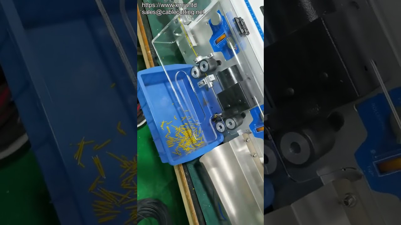 เครื่องตัดและปอกสายไฟอัตโนมัติ | เครื่องปอกสายไฟความเร็วสูงสำหรับโรงงาน