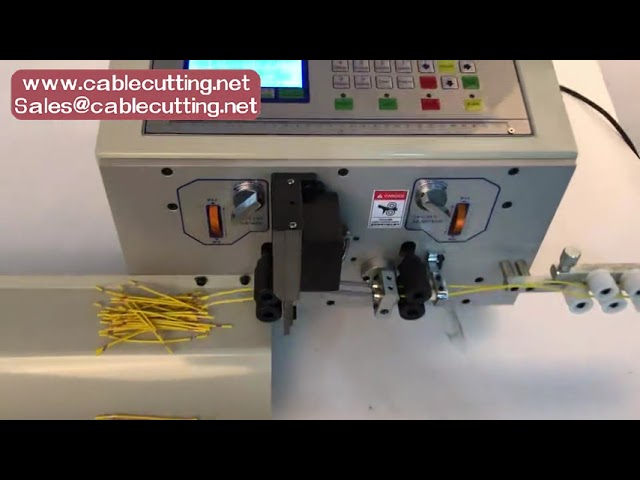เครื่องตัดและปอกสายไฟอัตโนมัติ สำหรับสาย USB สายริบบิ้น และสายไฟกำลัง