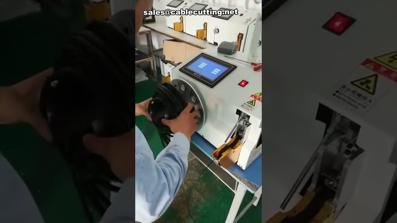 สาธิตเครื่องม้วนและมัดลวดอัตโนมัติ | เครื่องมัดลวดอุตสาหกรรมประสิทธิภาพสูง
