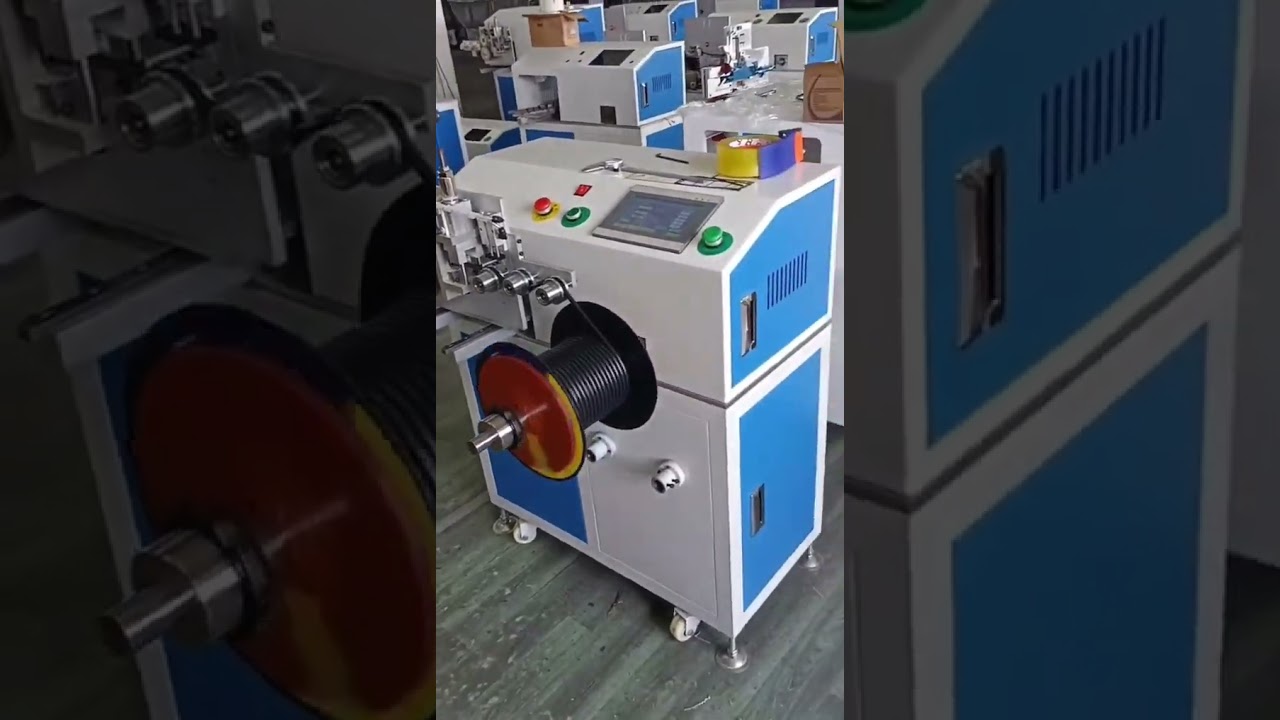 เครื่องม้วนสายไฟอเนกประสงค์ รองรับแกนพลาสติกและขดลวดกลวง วัดและตัดแม่นยำ