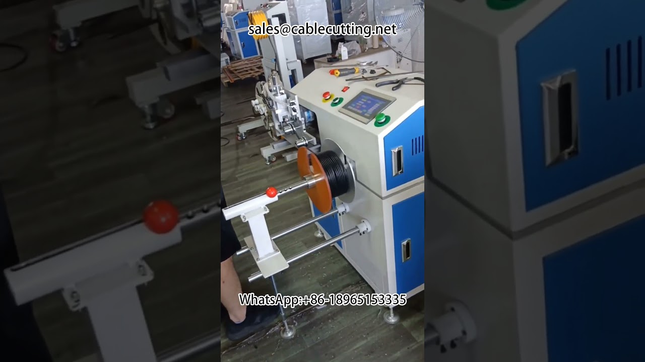 เครื่องม้วนสายไฟอัตโนมัติ พร้อมระบบนับและตัดอย่างแม่นยำ | เครื่องม้วนเคเบิล