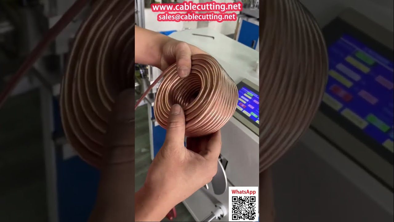 เครื่องม้วนสายไฟอัตโนมัติ พร้อมระบบนับและจัดเรียง สำหรับม้วนใหญ่-เล็ก