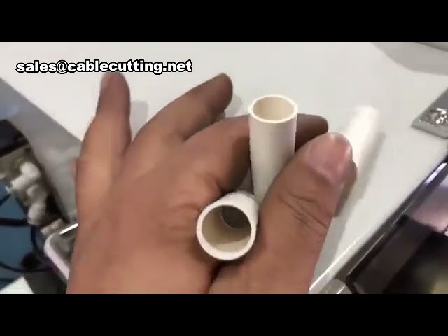 เครื่องตัดท่อพลาสติกแข็งด้วยใบมีดหมุน | ตัดแม่นยำ ตัดเร็ว