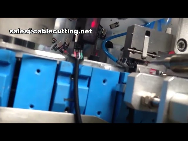 เครื่องปอกและบัดกรีสาย USB แบบอัตโนมัติเต็มรูปแบบ | สาย USB Mold | เครื่องปอกสายเคเบิล