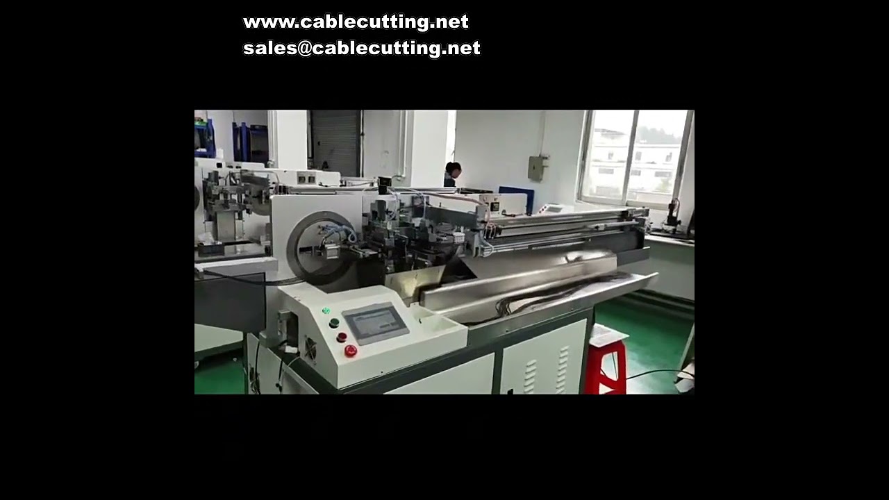 เครื่องจุ่มดีบุกสายไฟหุ้มกลม ตัด ลอก บิดสายไฟหลายแกน อัตโนมัติ